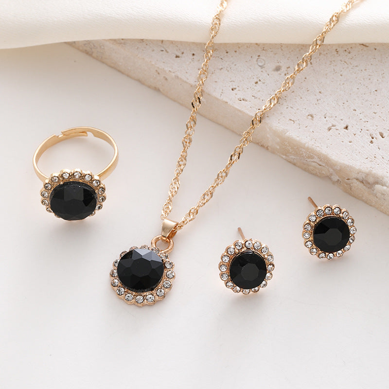 Parure strass e zirconi