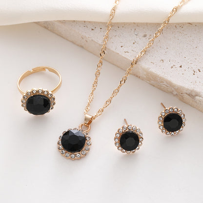 Parure strass e zirconi