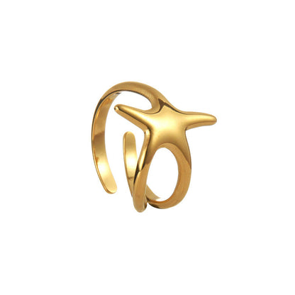 Anello pentagramma regolabile
