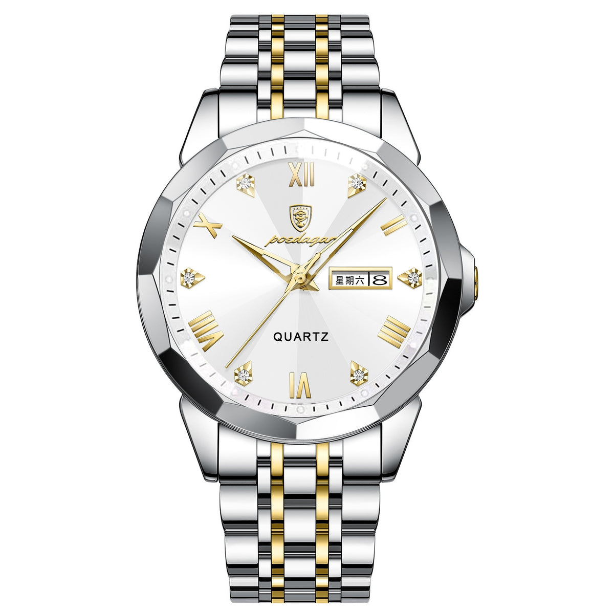 Orologio doppio calendario quarzo