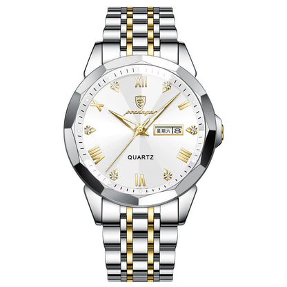 Orologio doppio calendario quarzo