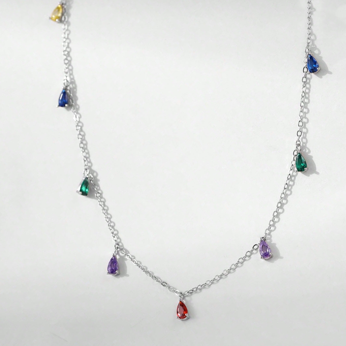 Collana gocce colorate