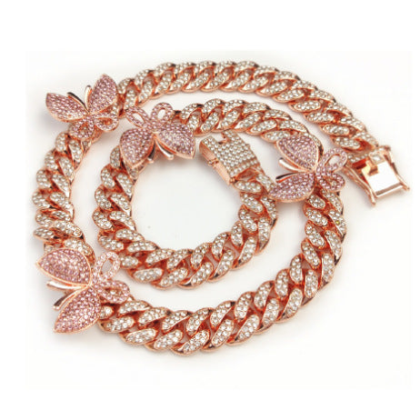 Collana farfalla 3D rotante