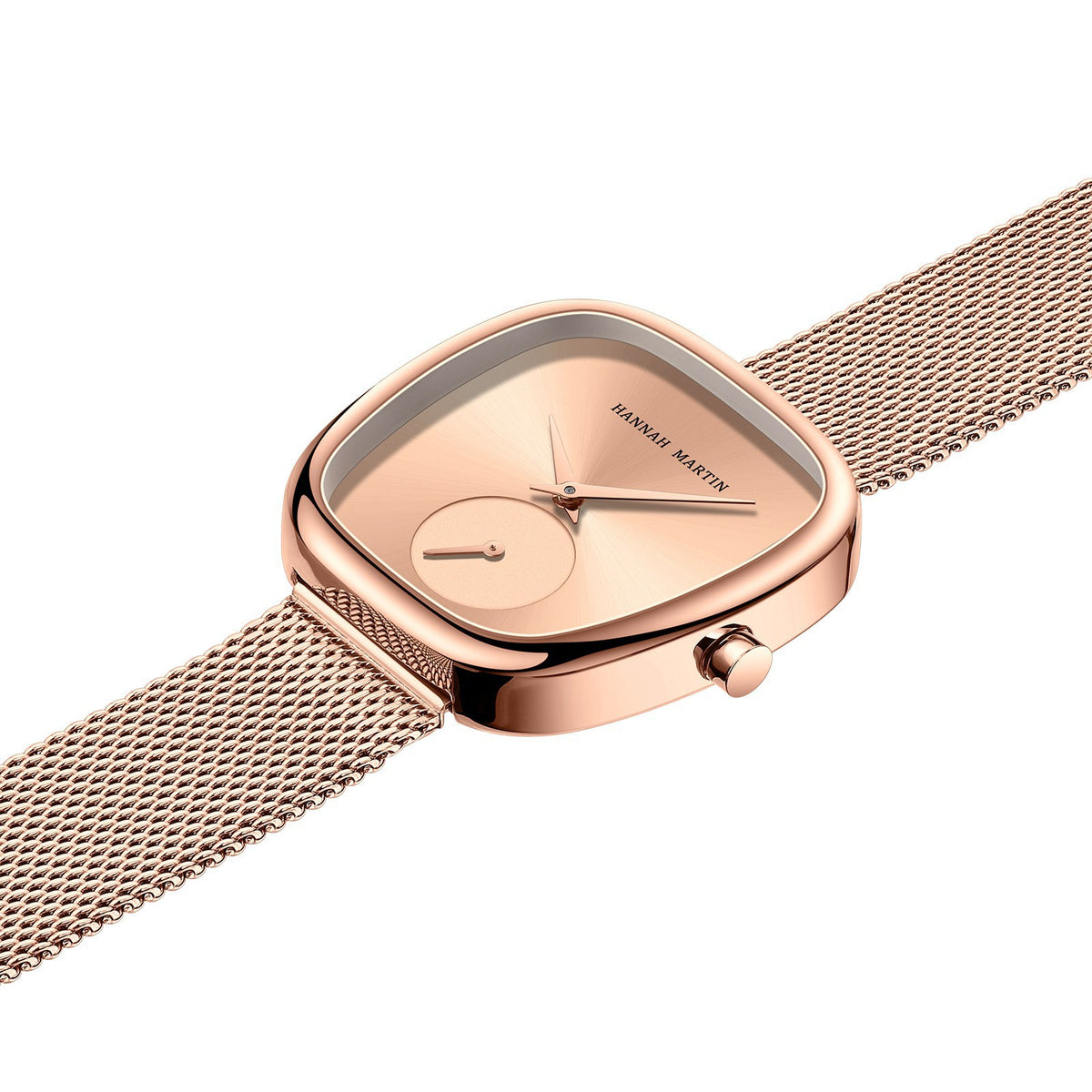 Orologio in acciaio con cinturino mesh