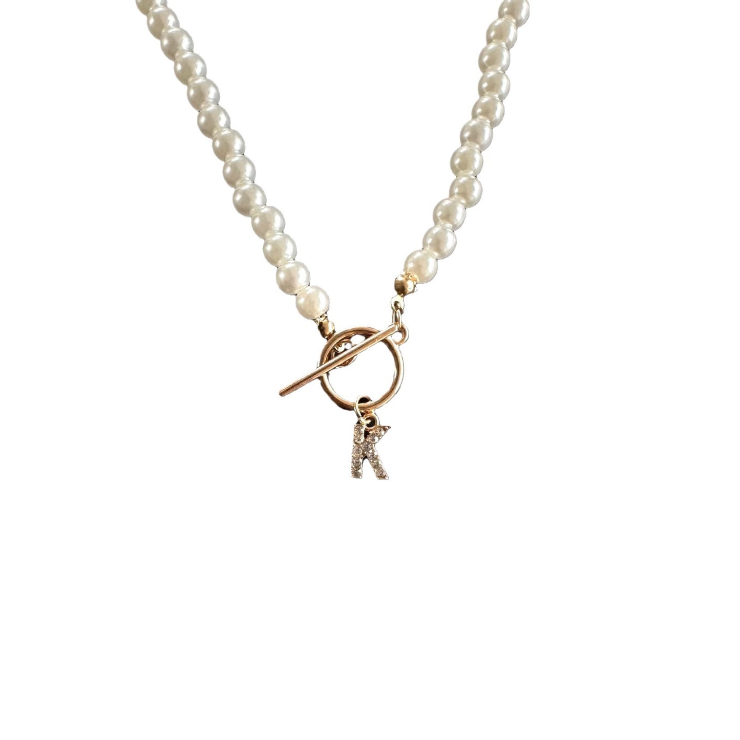 Collana perle con lettere