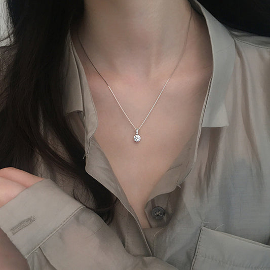 Collana goccia d'acqua strass