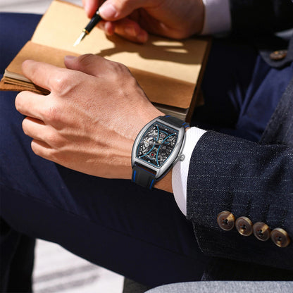 Orologio automatico scheletrato da uomo luminoso