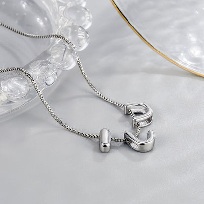 Collana lettere alfabeto da donna