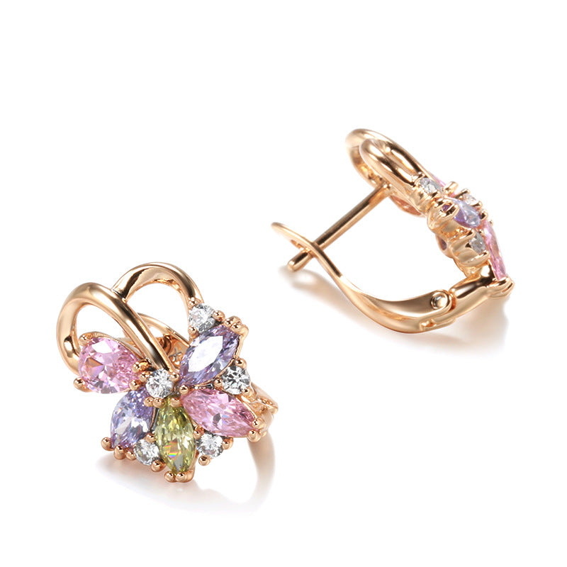 Clip orecchio multicolore