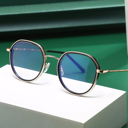 Occhiali da lettura filtro luce blu forma rotonda