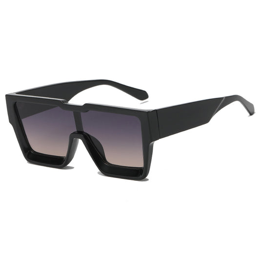 Occhiali quadrati oversize monolente