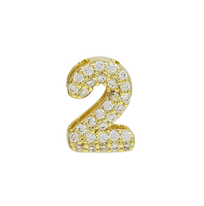 Ciondolo zircone ottone