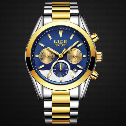 Orologio acciaio luminoso multifunzione
