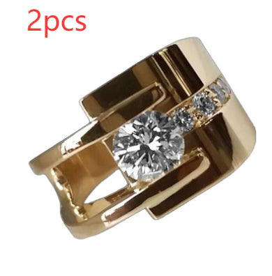 Anello oro e zircone