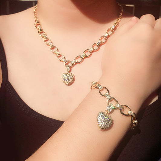 Collana cuore con pendente