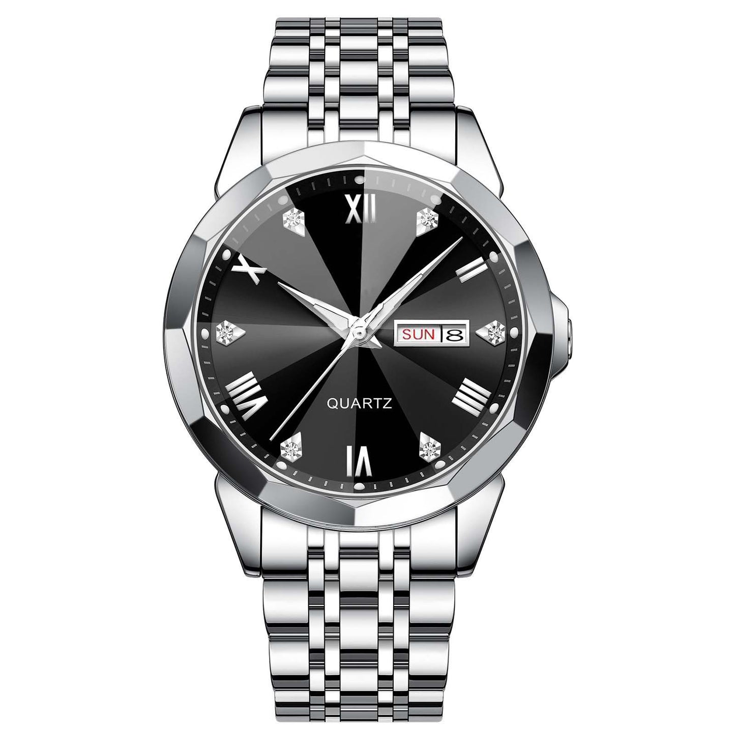 Orologio doppio calendario quarzo