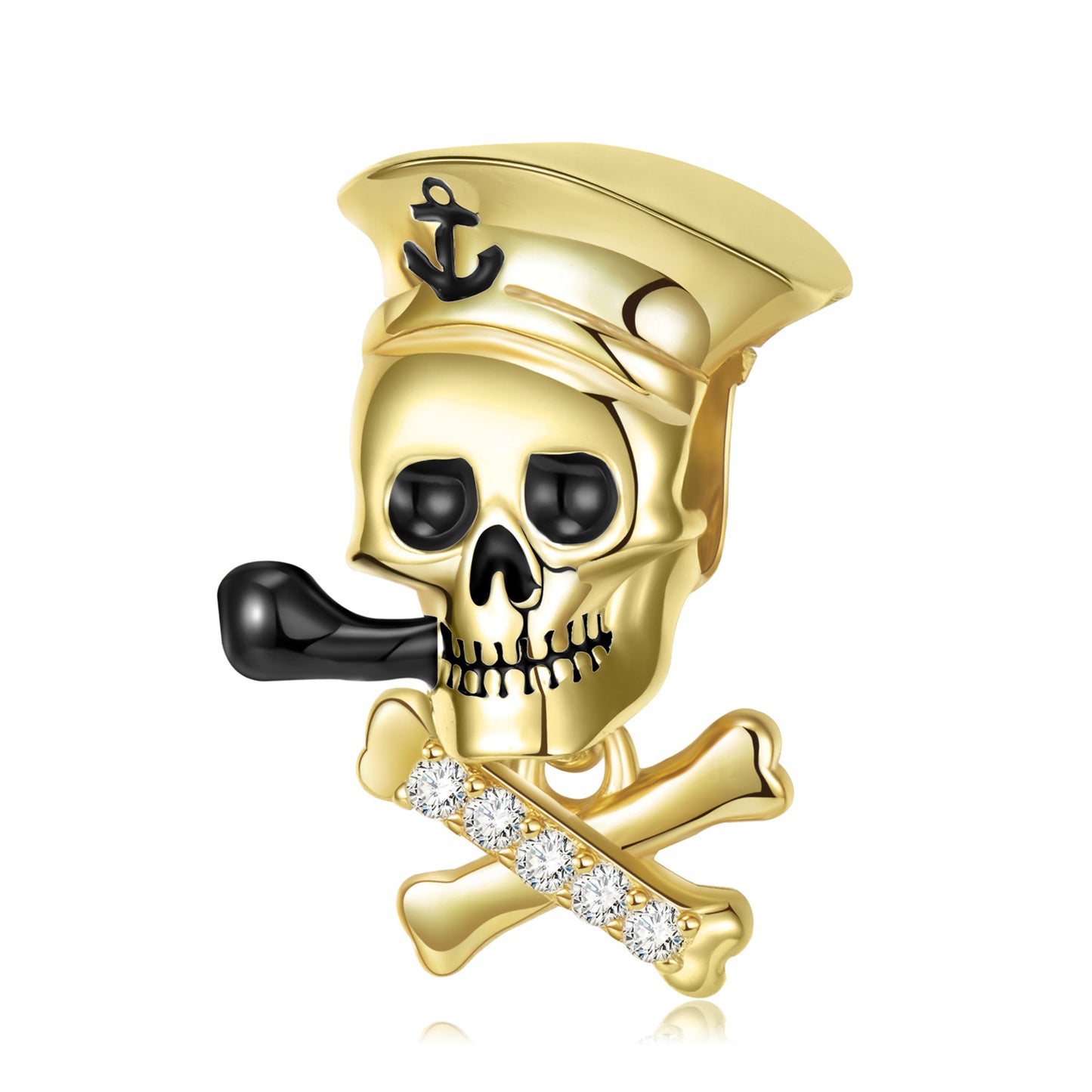 Collana teschio argento 925