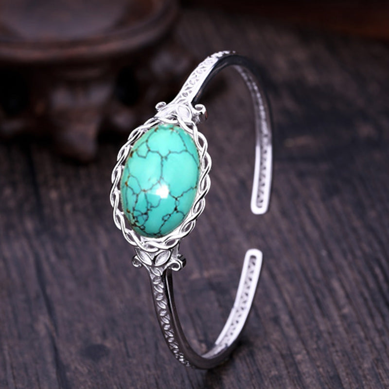 Bracciale argento turchese