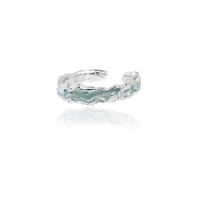 Anello floreale minimalista