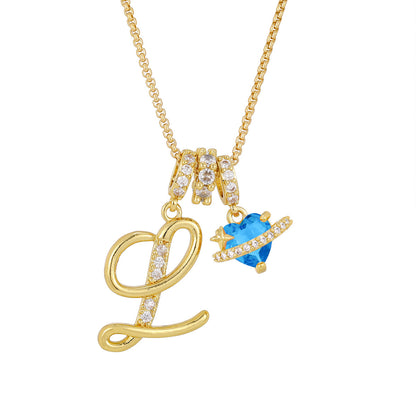 Collana lettere alfabeto da bambina