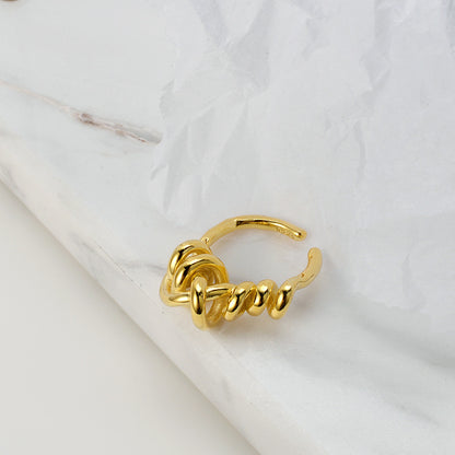 Anello argento giapponese multistrato