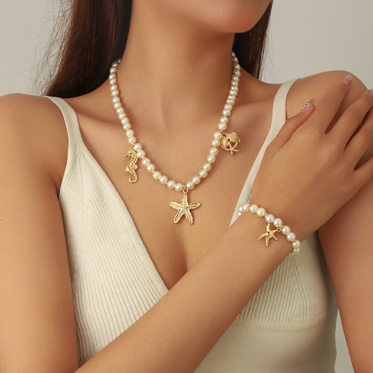 Set Collana e Bracciale Marino