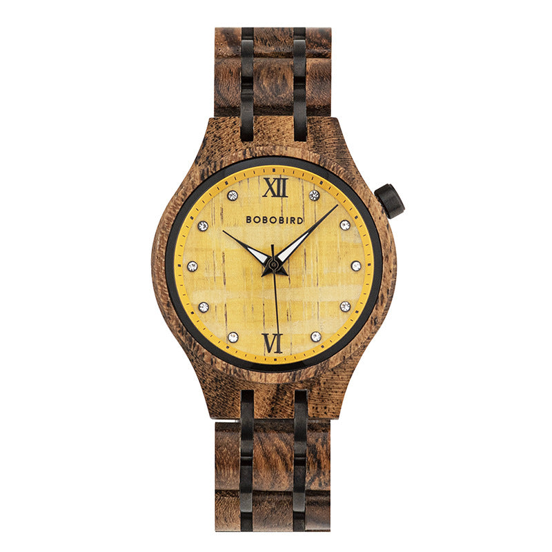 Orologio in legno casual per giovani