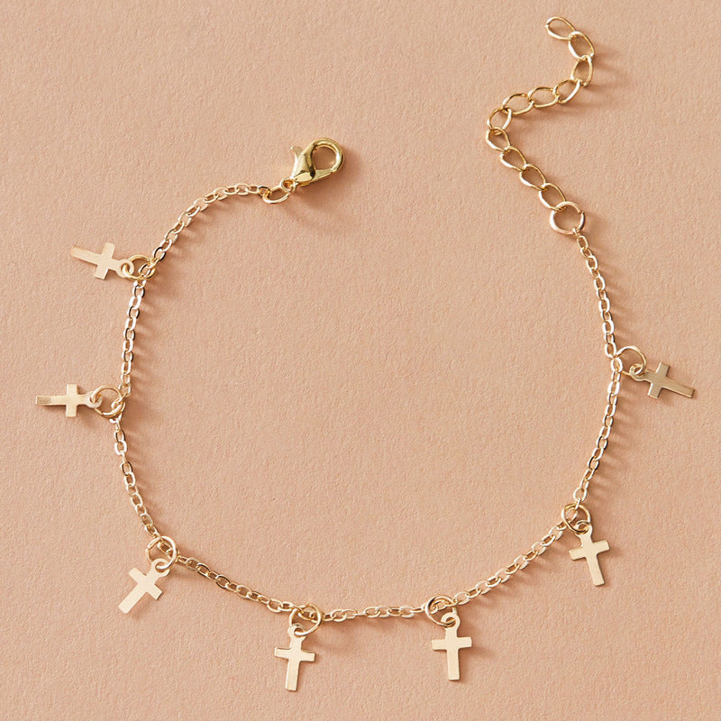 Cavigliera croce boho