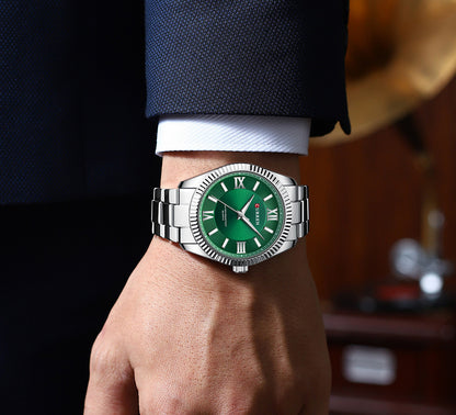 Orologio uomo acciaio a scala romana