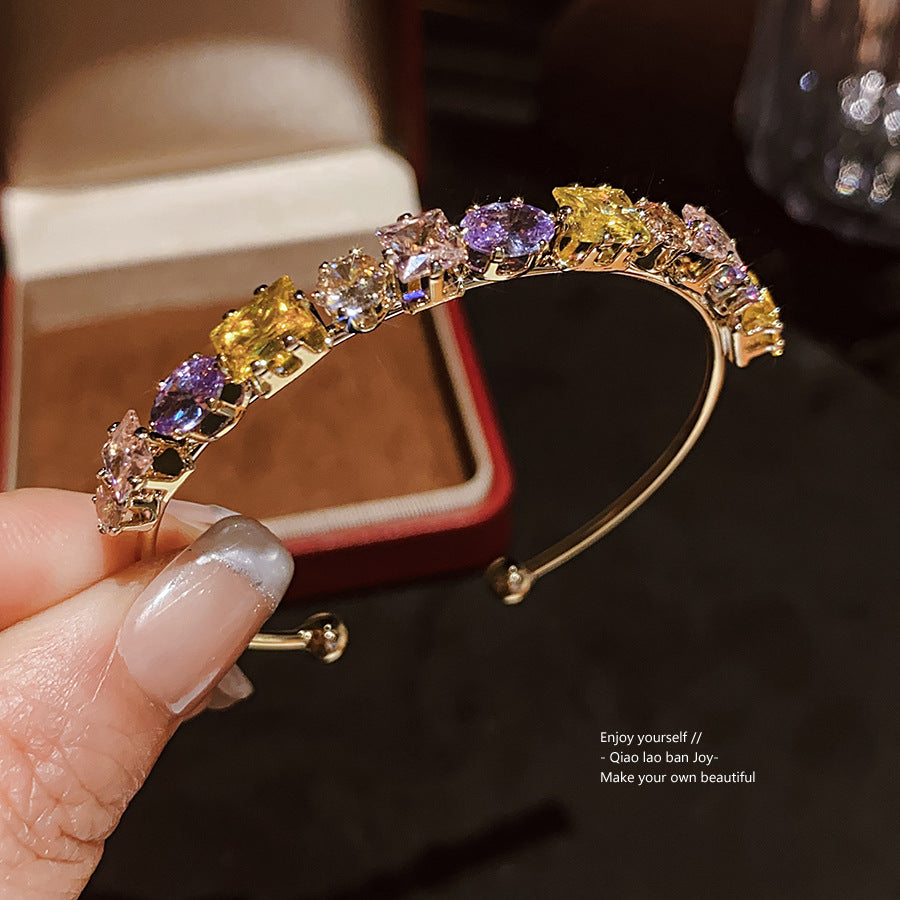 Bracciale Doppio Fiore Zircone