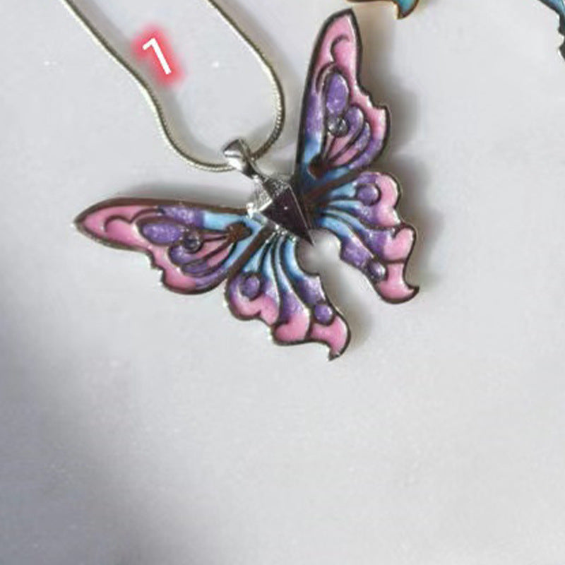 Collana farfalla perle