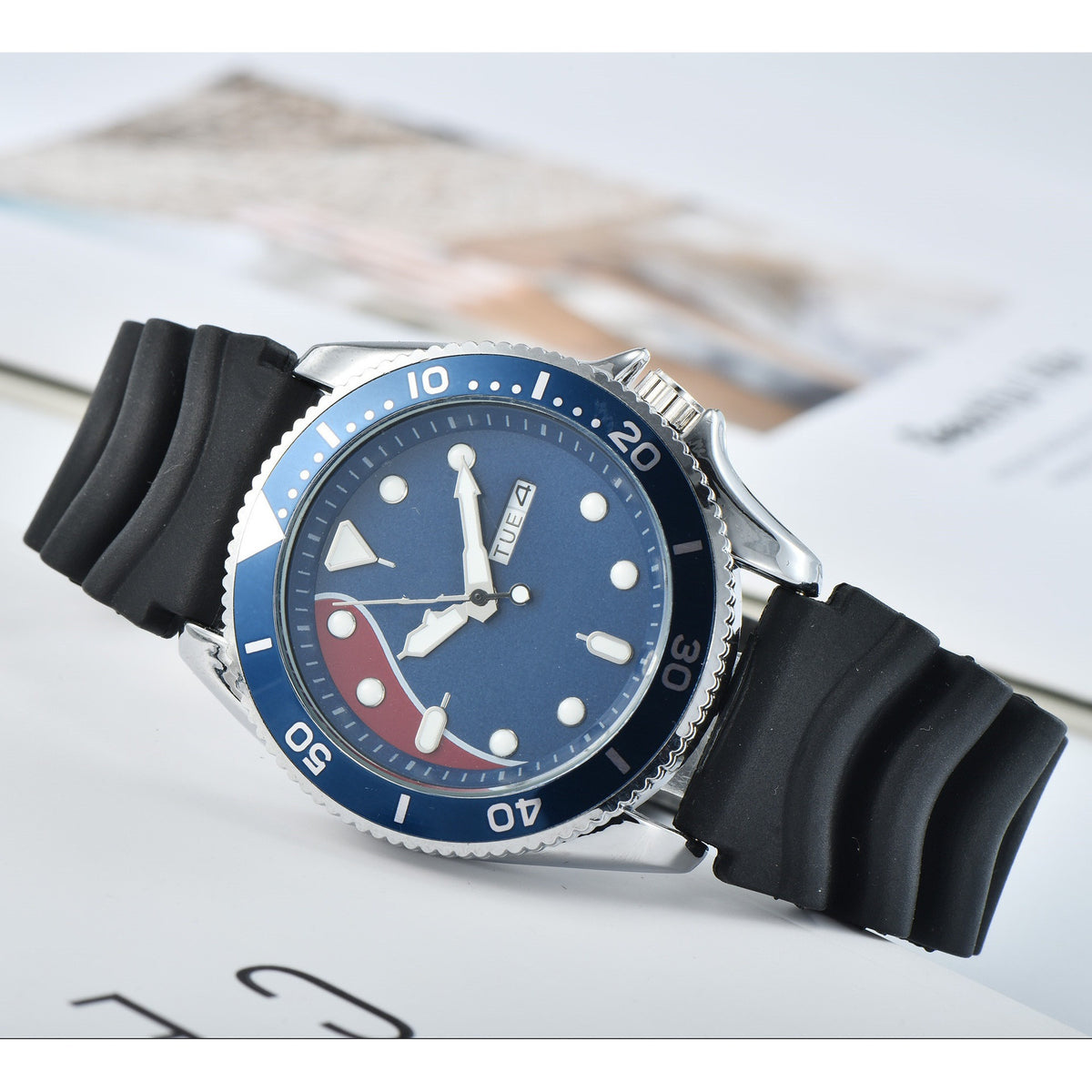 Orologio calendario doppio da uomo