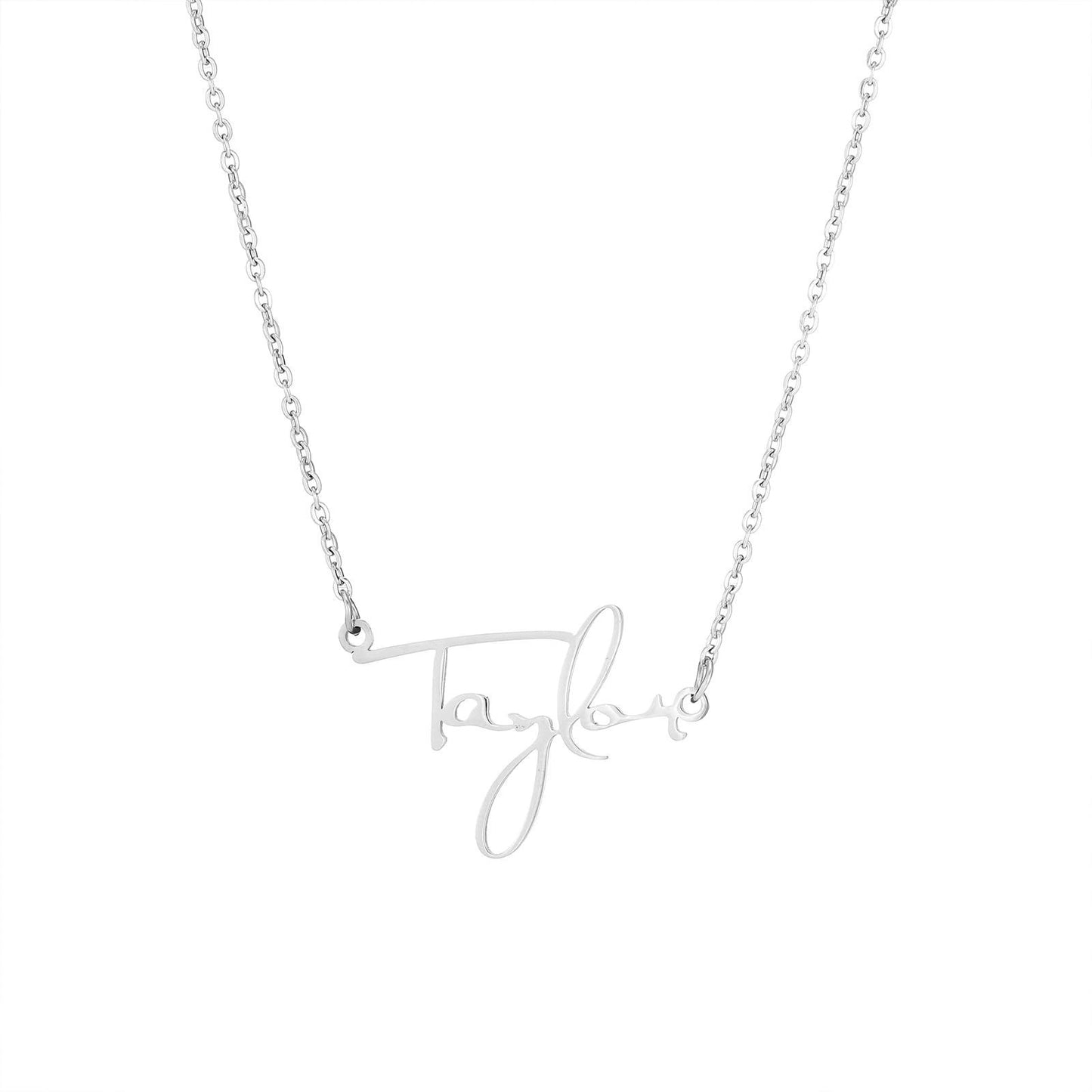 Collana con lettere titanio