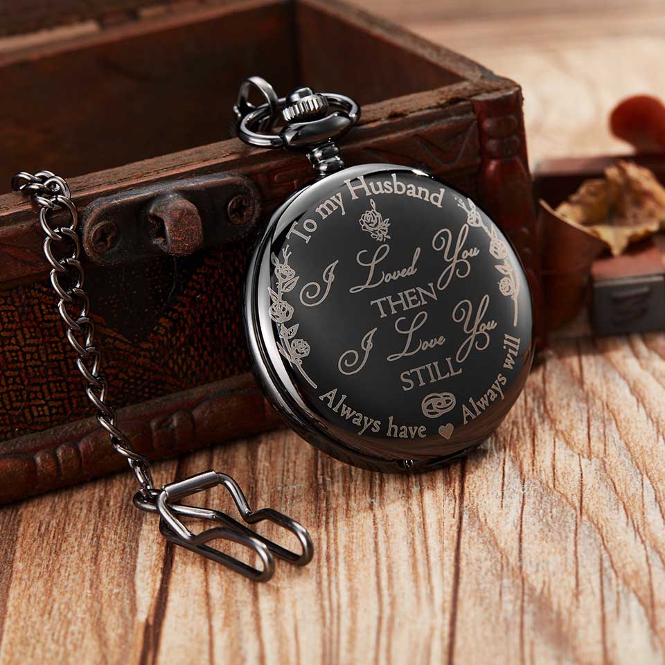 Orologio da taschino retrò intagliato