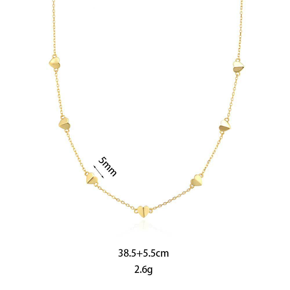 Collana lunga cuore argento 925