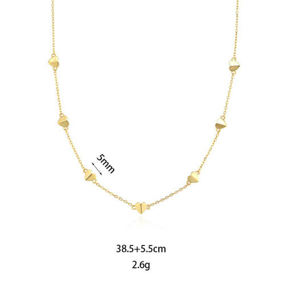 Collana lunga cuore argento 925