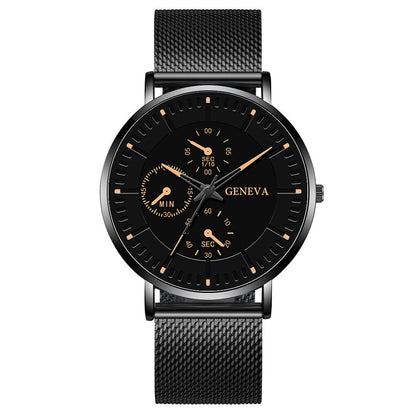 Orologio con cinturino mesh da uomo