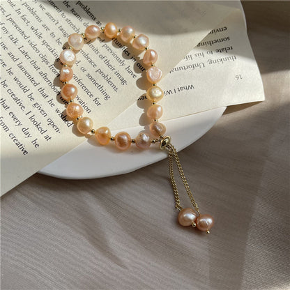 Bracciale donna perle barocche allungabile