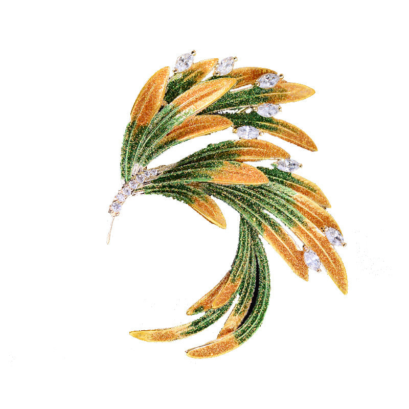 Spilla fenice smalto