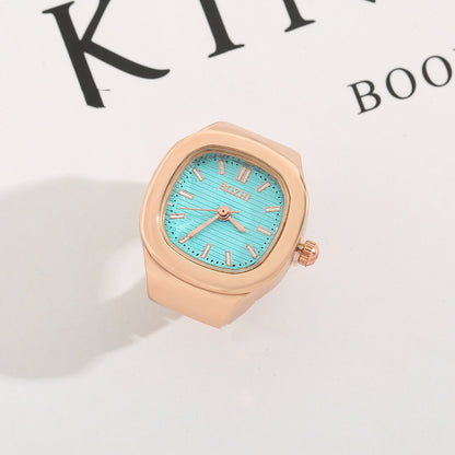 Anello orologio quadrato