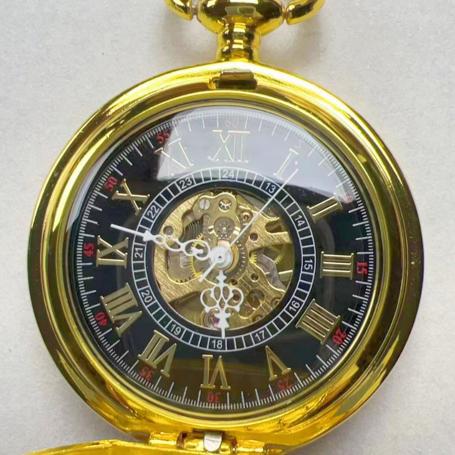 Orologio da taschino inciso traforato