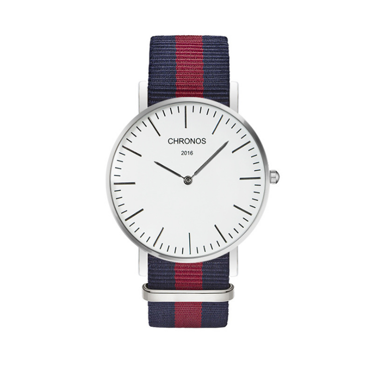 Orologio cinturino intrecciato di coppia