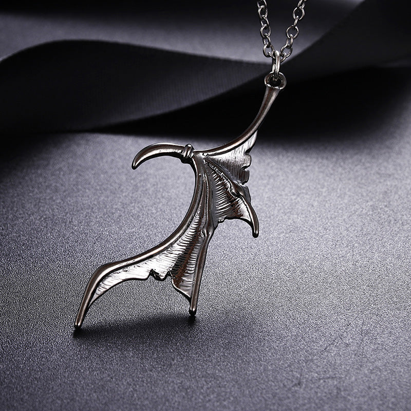 Collana coppia ali pipistrello
