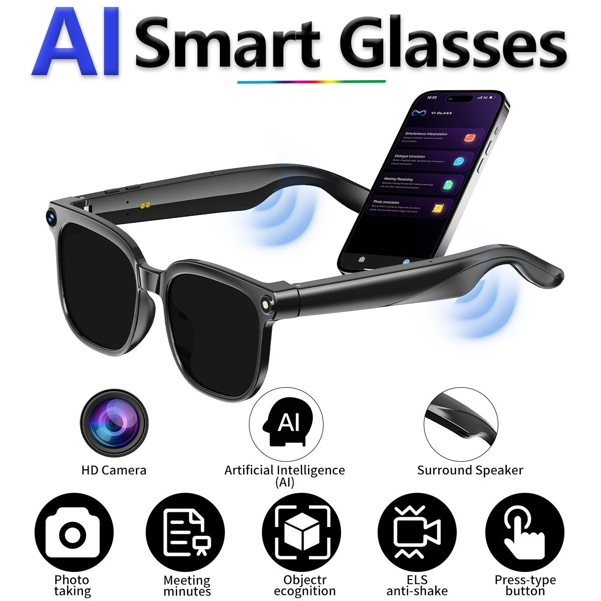Smart glasses con registrazione video