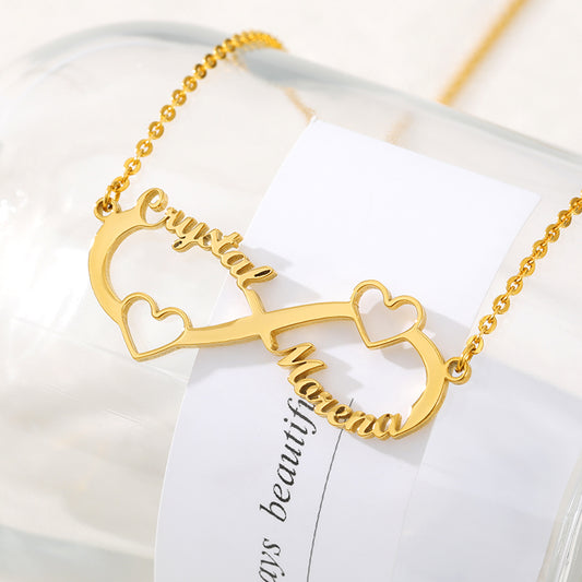 Collana rosa personalizzabile
