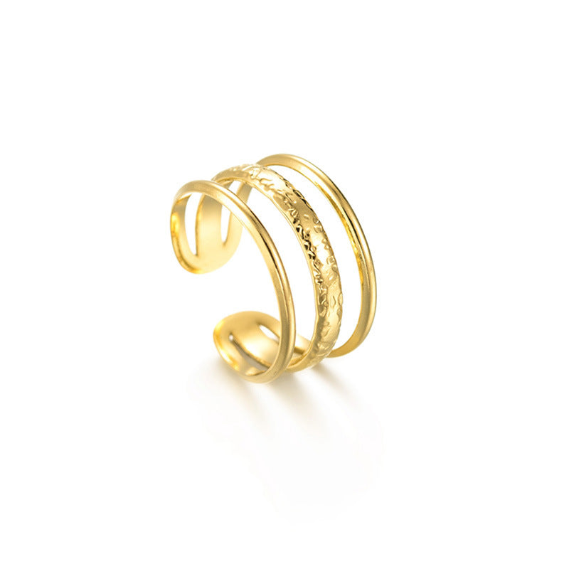 Anello tre righe regolabile