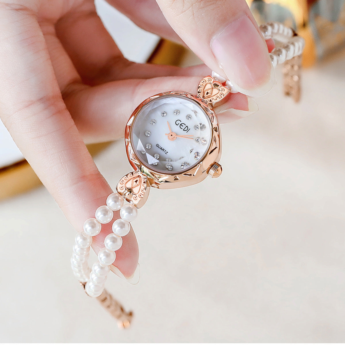 Orologio cinturino di perle