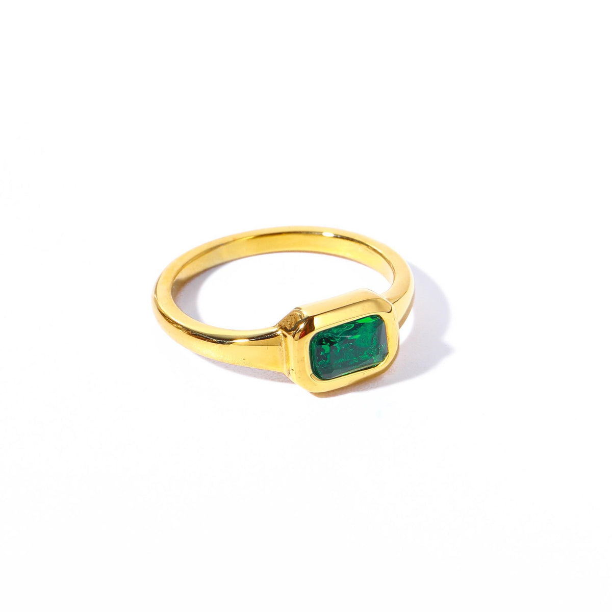 Anello cristallo esagonale