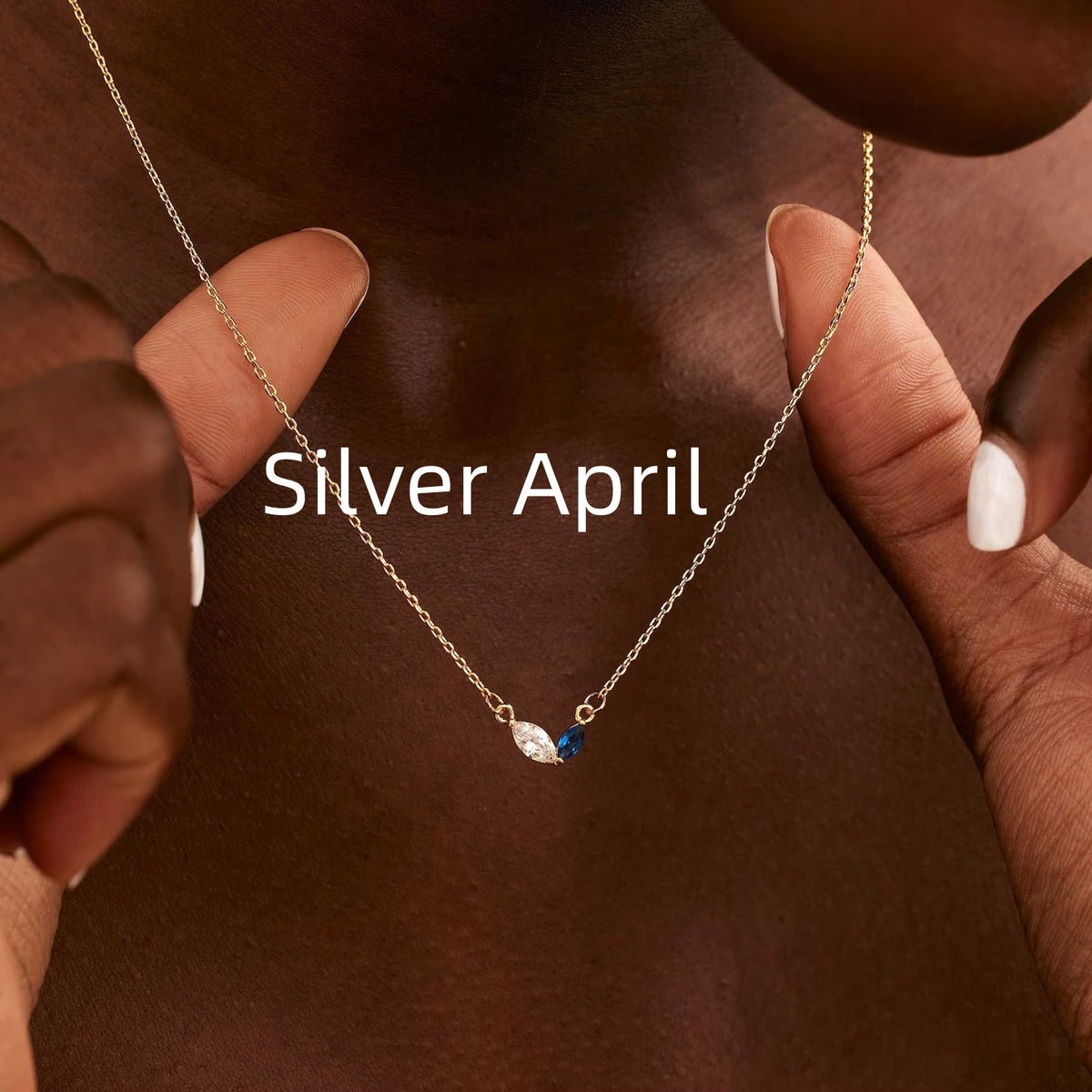 Collana cuore zircone acciaio titanio con pietra natale