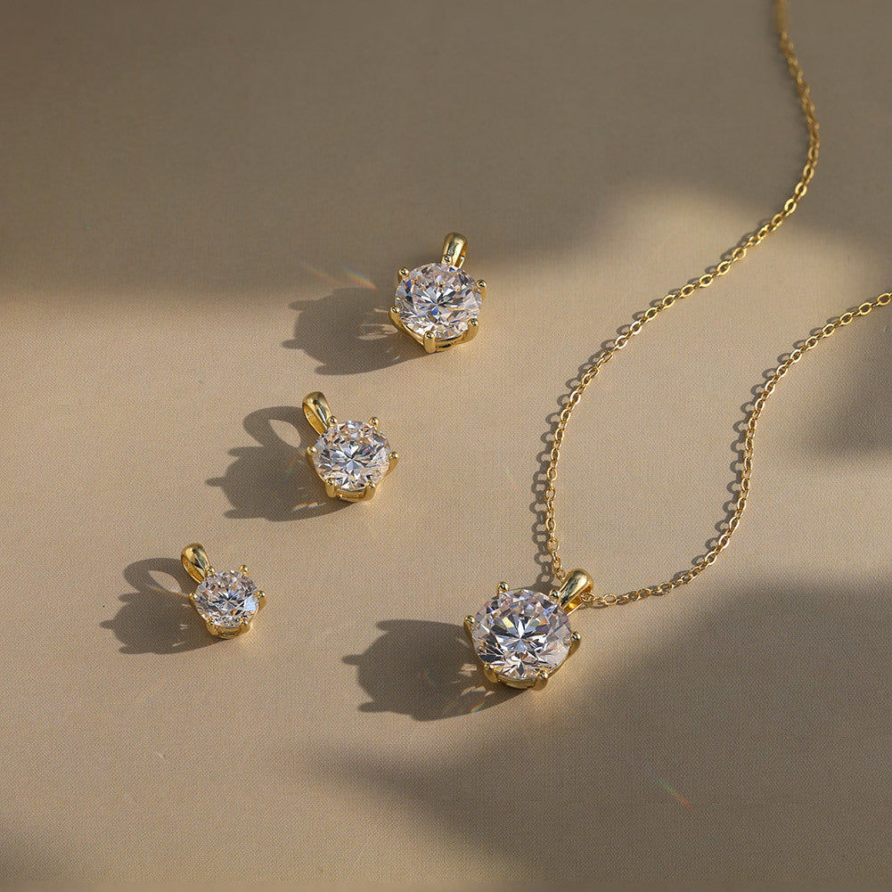 Collana moissanite sei artigli